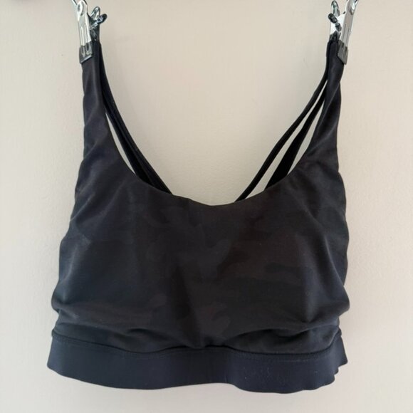 Lululemon Energy Sports Bra Black Camo Size 4 - Picture 2 of 5